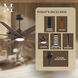Atlas Ariella - LK 64 inch Textured Bronze with Walnut Tone Blades Ceiling Fan